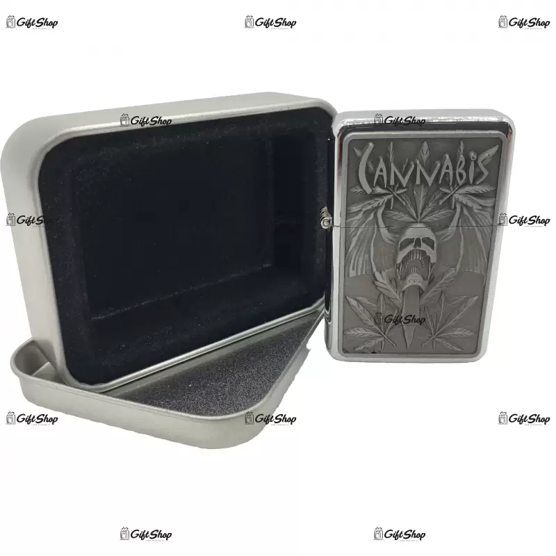 Cannabis, bricheta gen zippo metalica model 1
